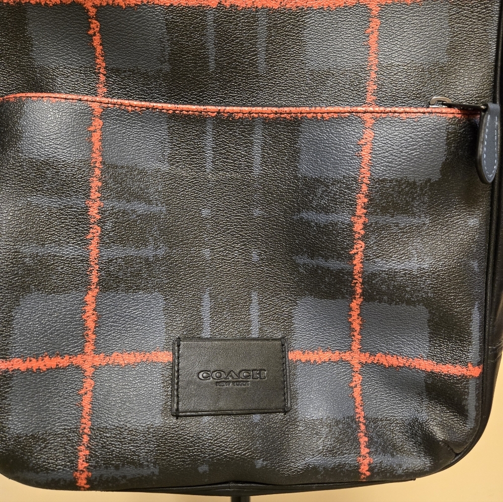 Coach Black and Red Checkered Backpack - image 4